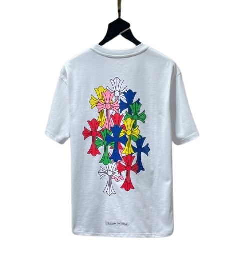 Chrome Hearts Cross Cemetery Tee White Multicolor