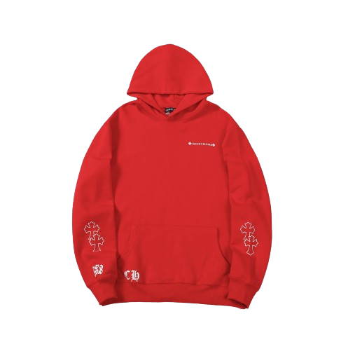 X Drake Certified Chrome Hand Dyed Hoodie Red