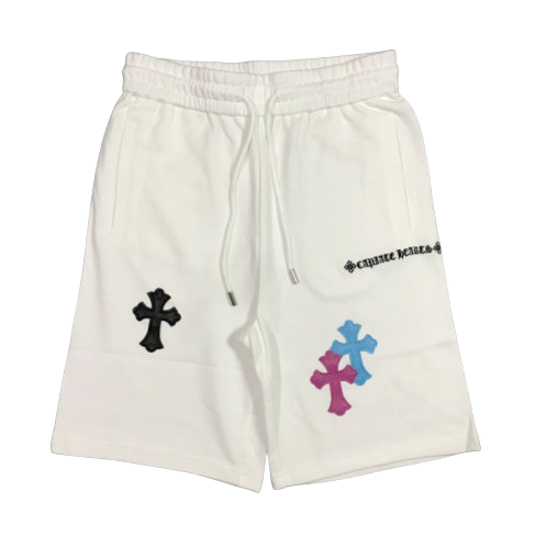 Chrome Hearts Multi Patch White Shorts
