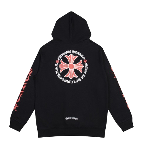 Chrome Hearts Script Red Logo Hoodie