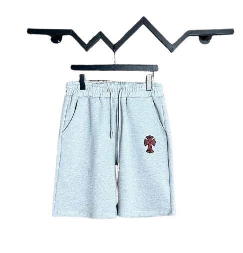 Chrome Hearts Grey Shorts With Cross Logo