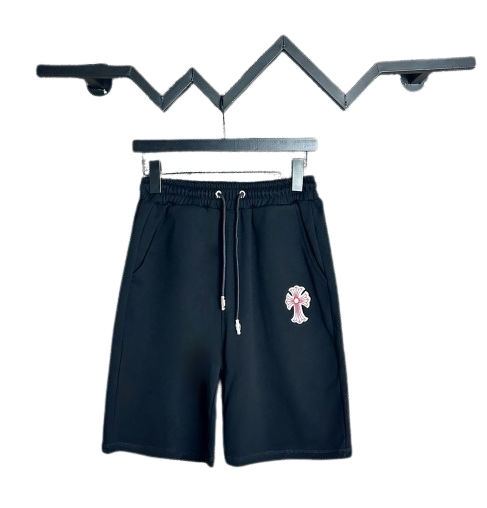 Chrome Hearts Black Shorts With Cross Logo