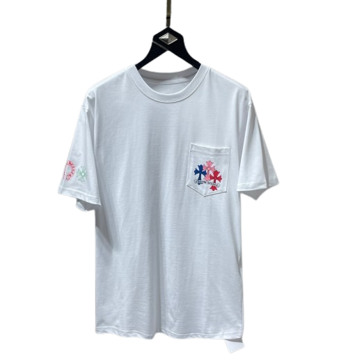 Chrome Hearts Cross Cemetery Tee White Multicolor