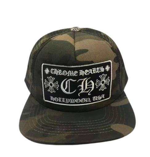 Chrome Hearts CH Hollywood USA Camouflage  Hat