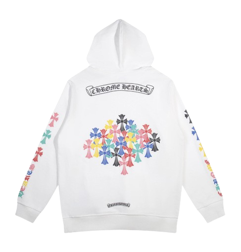 Chrome Hearts Script  White Hoodie