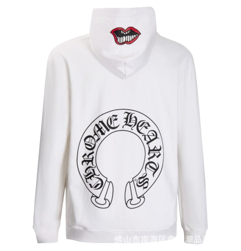 Chrome Hearts Love Mouth White Hoodie