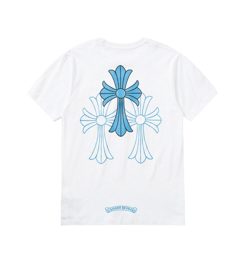 Chrome Hearts blue cross T shirt White