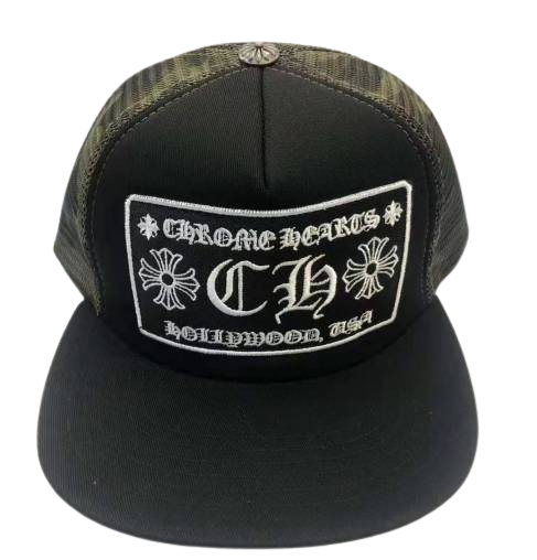Chrome Hearts CH Hollywood USA Camouflage/Black  Hat