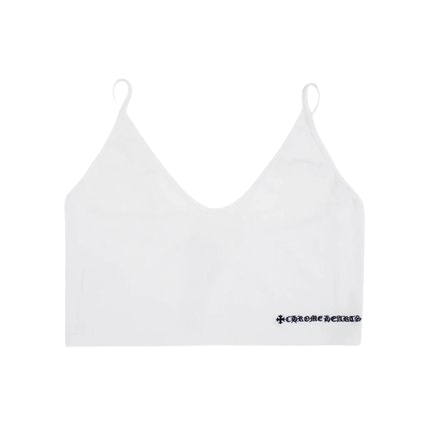 Chrome Hearts | U-Neck Plain Cotton Logo Tanks & Camisoles White