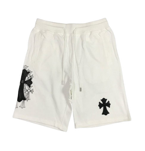 Chrome Hearts Patched White Shorts