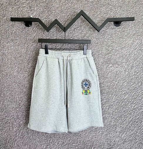 Chrome Hearts Grey Shorts With Cross Logo